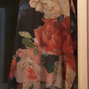 J C Sunny Floral Kimono,, OSFA